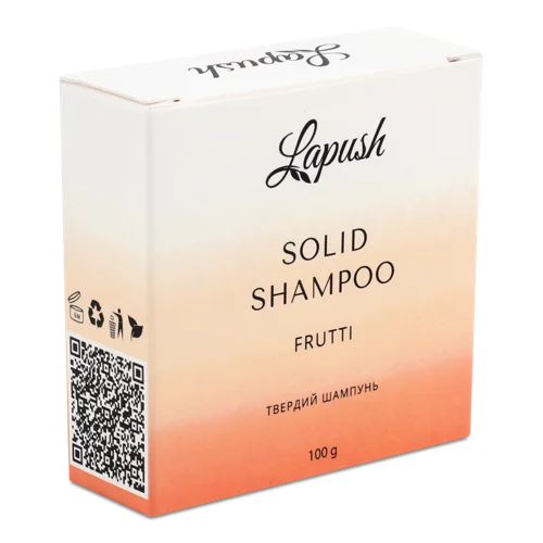 Шампунь Твердий Frutti Lapush, Вищий ґатунок, 100г