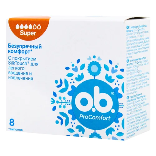 Тампони O.B.® ProComfort Super 8шт