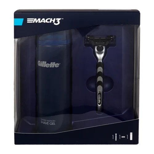 Гігієнічна бритва Gillette М3+Гель для гоління 200мл, в/к