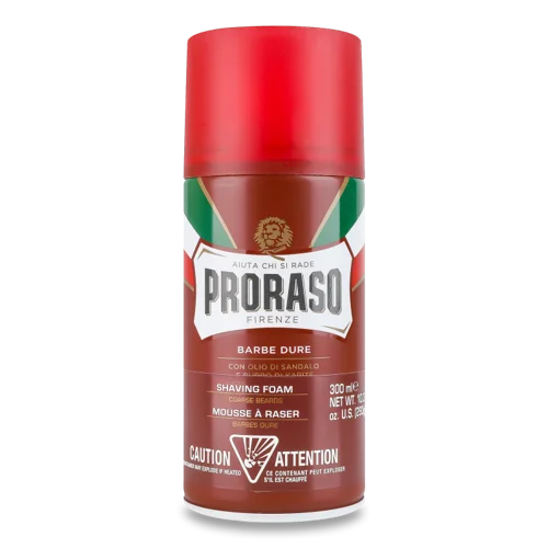 Піна Для Гоління Живильна Для Пом'якшення Жорсткої Щетини Proraso, 300мл