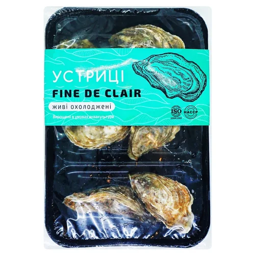Устриці ЇshFish Fine de clair охолоджені набір 6шт