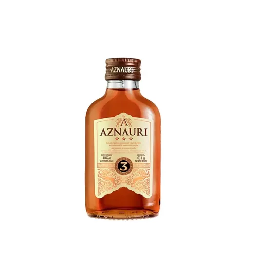 Коньяк Aznauri 3 зірки 40%, 0.1л