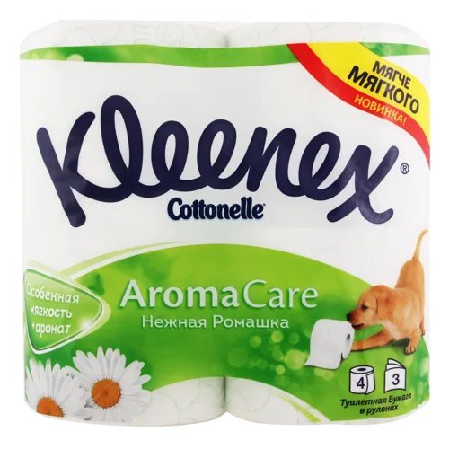 Туалетний Папір Ніжна Ромашка Cottonelle Kleenex, м/у 4шт