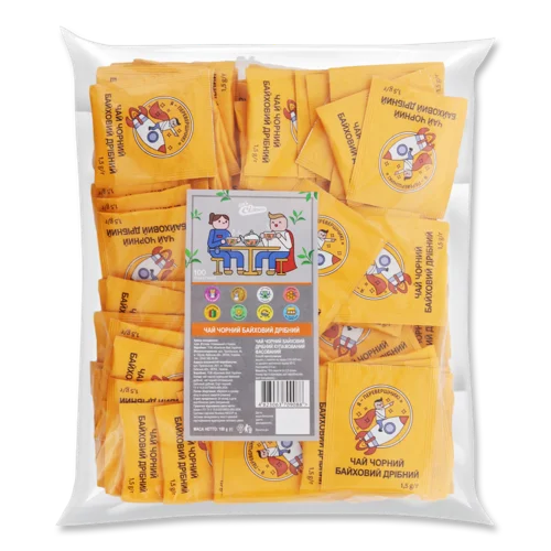 Чай Чорний Байховий Вищого Ґатунку, м/у 100х1.5г