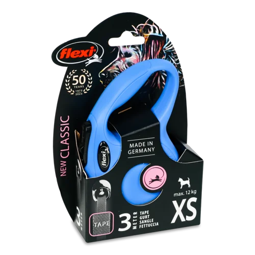 Повідець-рулетка Стрічковий В/ґ 3м XS №CL00T3 New Classic Flexi, 1шт