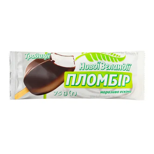 Морозиво 15% ескімо пломбір у вершковій глазурі Традиції Нової Зеландії Oliver Smith м/у 75г
