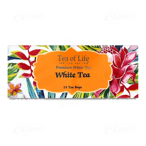 Чай білий Tea of Life дрібнолистовий байховий, 25*2г/уп