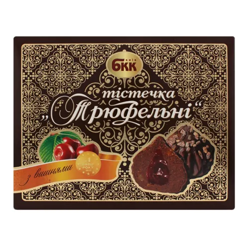 Тістечка з вишнями Трюфельні БКК 300г
