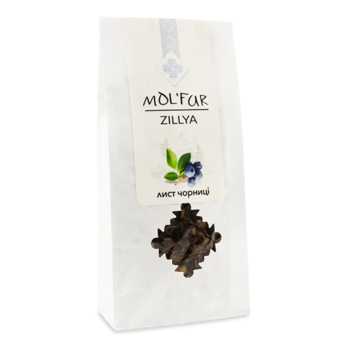 Чай Трав'яний Органічний Лист Чорниці, в/ґ, 50г