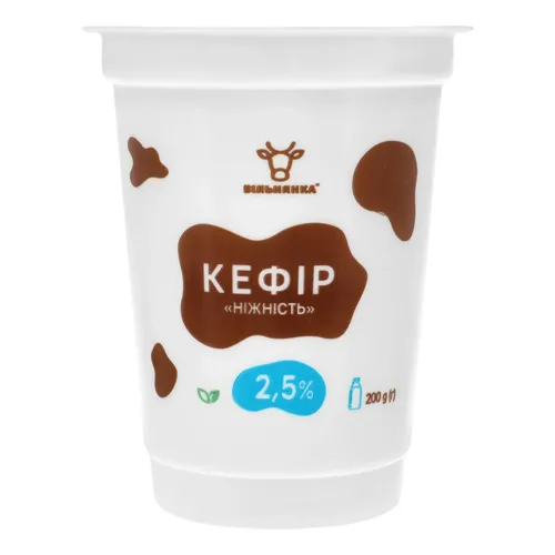 Кефір 2.5% Ніжність Вільнянка 200г