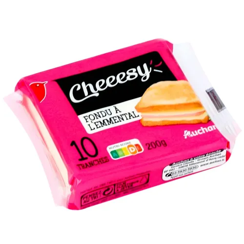 Сир Ашан Emmental пластинки 200г