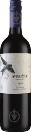Вино червоне сухе Vina Carta Vieja Aves del Sur Merlot 0.75л