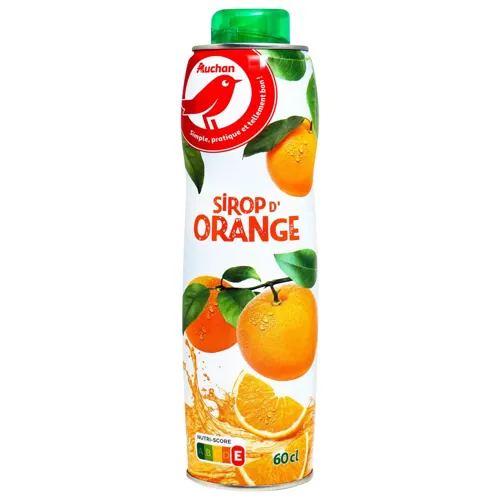 Сироп Ашан Апельсин 0,6л