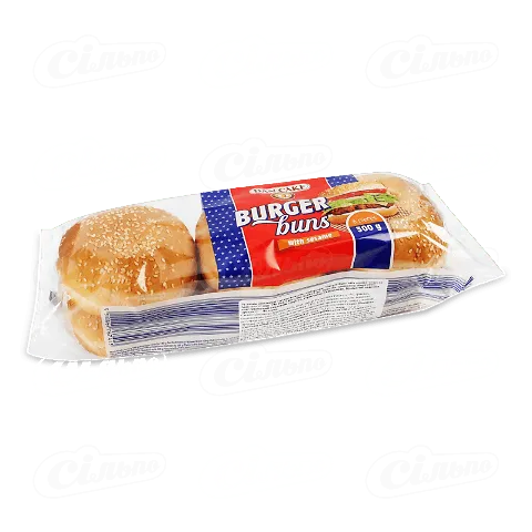 Булочки Dan Cake для гамбургерів з кунжутом, 6*50г/уп
