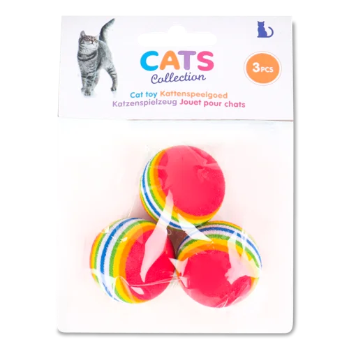 Іграшка Для Котів М'ячик 3.5см Cats Collection 3шт, в/с