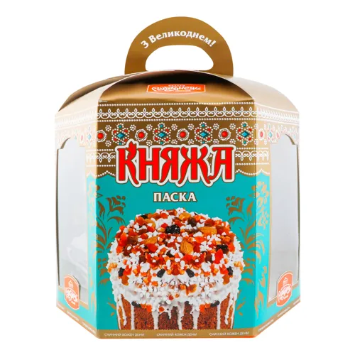 Здоба Паска Княжа Рум'янець картонна упаковка 800г