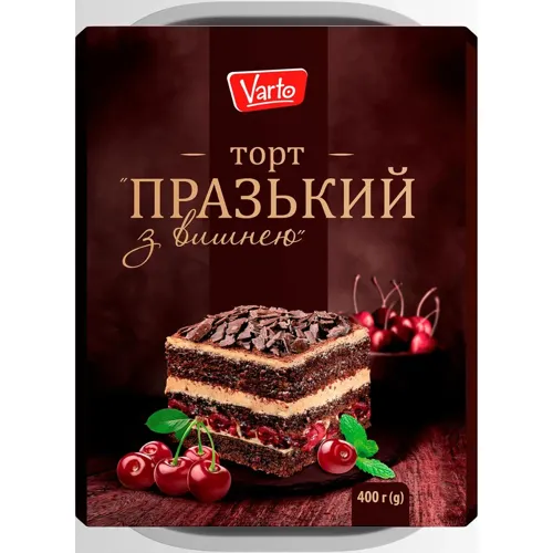 Торт Varto Празький з вишнею 400г