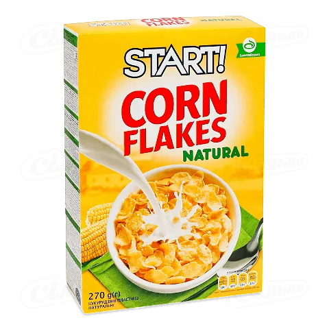 Сухі сніданки Start! пластівці кукурудзяні натуральні 270г