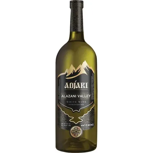 Вино Adjari Алазанська Долина, біле, напівсолодке, 1,5л