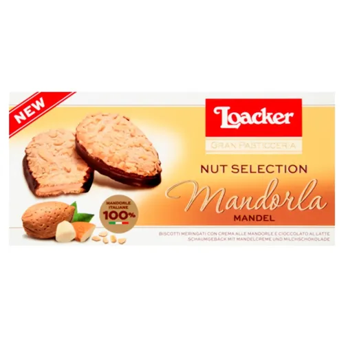 Печиво Loacker Gran Pasticceria мигдаль та шоколад 100г