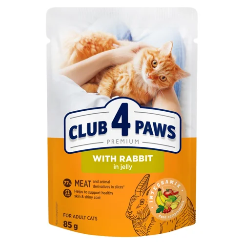 Корм вологий Club 4 Paws Premium з кроликом для котів 85г
