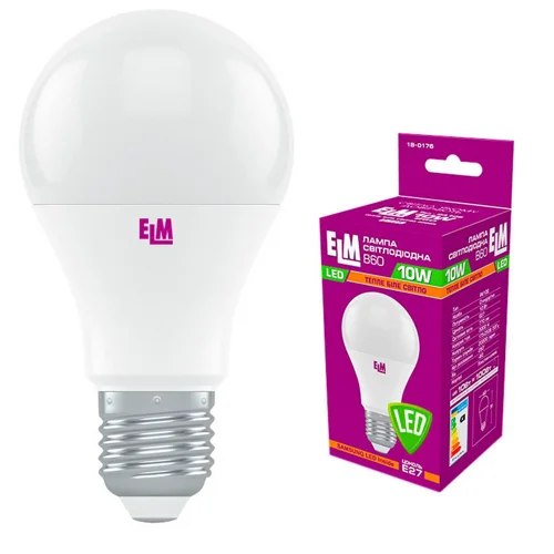 Лампа ELM LED B60 10W PA10S E27 3000 18-0176