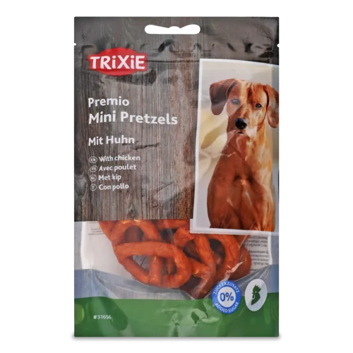 Ласощі Для Собак Крендель З Куркою В/ґ, Mini Pretzels Premio Trixie, 100г