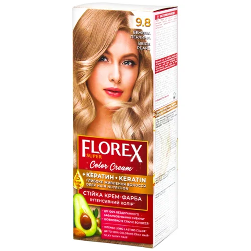 Крем-фарба Florex для волосся колір бежева перлина