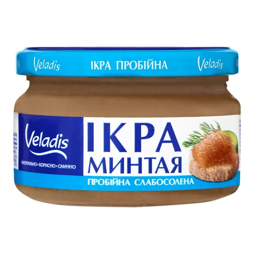 Ікра минтаю пробойная Veladis сл/с с/б 180г