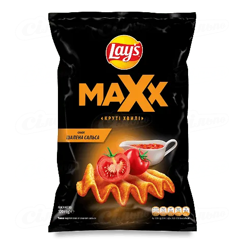 Чіпси картопляні Lay's Maxx зі смаком сальси 120г