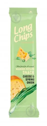 Чіпси картопляні з сиром та молодою цибулею 75г ТМ Long Chips