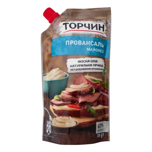 Майонез 67% Провансаль Торчин д/п 300г