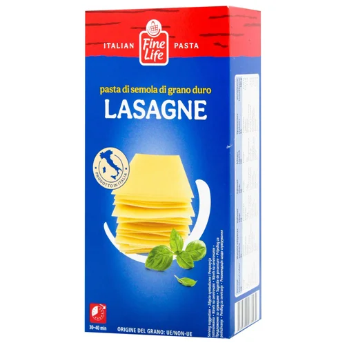 Макаронні вироби Fine Life з твердих сортів пшениці листи для лазаньї 500г