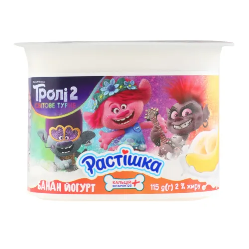 Йогурт 2% Банан Растішка 115г