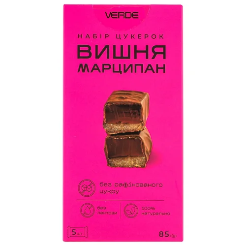 Цукерки Verde Вишня марципан 85г