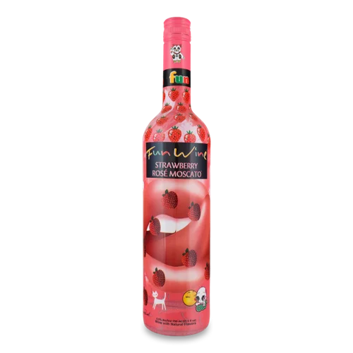 Напій Винний Газований Strawberry Rose Moscato, в/ґ, 0.75л, 5.5%