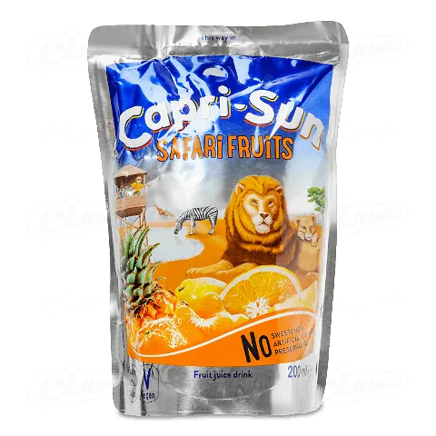 Напій соковмісний Capri-Sun «Фруктове сафарі», 200мл
