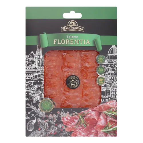 Ковбаса Florentia Home Traditions сиров'ялена картонна упаковка 65г