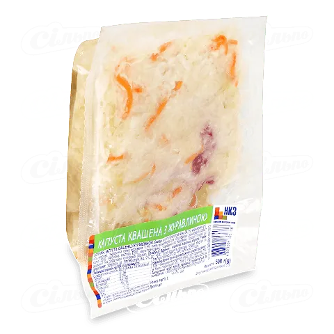 Капуста квашена з журавлиною плівка, 500г