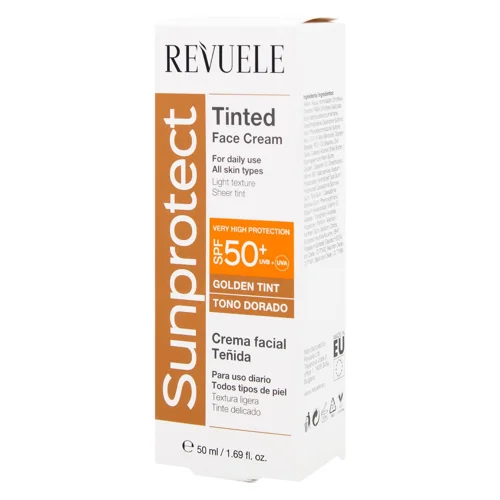 Крем для обличчя Revuele Золотистий відтінок SPF50+ 50мл