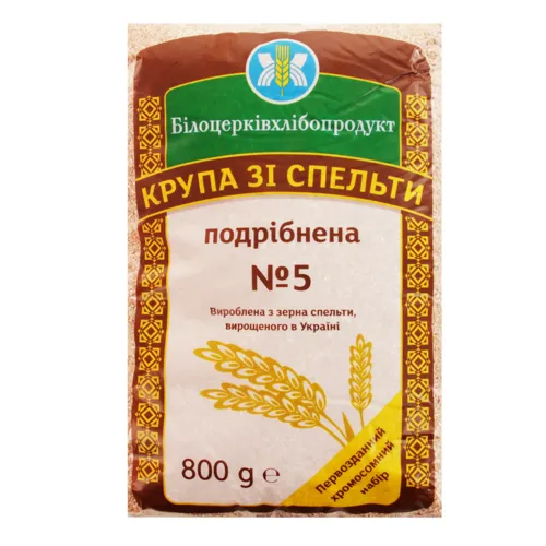 Крупа зі спельти подрібнена №5 Білоцерківхлібопродукт м/у 800г