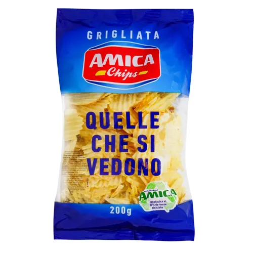 Чіпси Amica Chips картопляні хвилясті з сіллю 200г