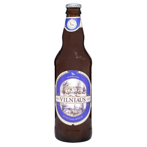 Пиво Vilniaus Wheat світле нефільтроване 5% 0,5л