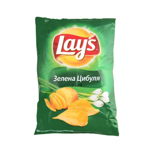 Чіпси зі смаком молодої зеленої цибулі Lays м/у 133г