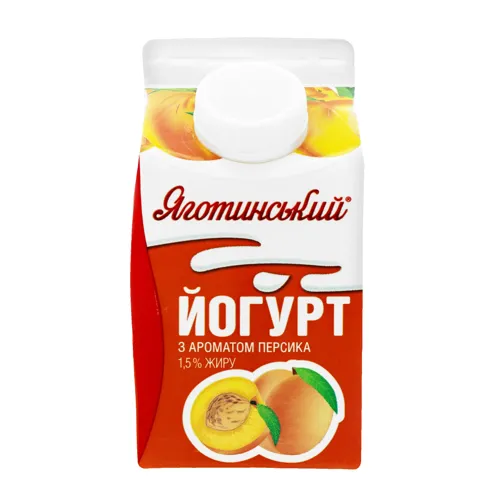 Йогурт 1.5% Персик Яготинський 450г