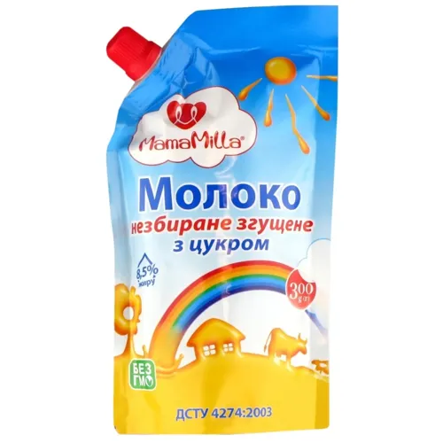 Молоко незбиране згущене Мама Мілла 8.5% 300г
