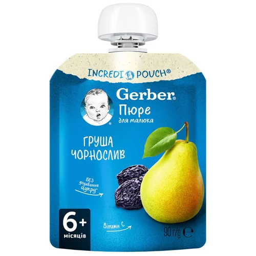 Пюре Gerber Груша чорнослив 90г