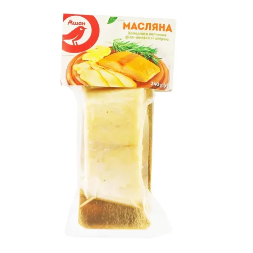 АШАН Масляна шматок холодного копчення 240г