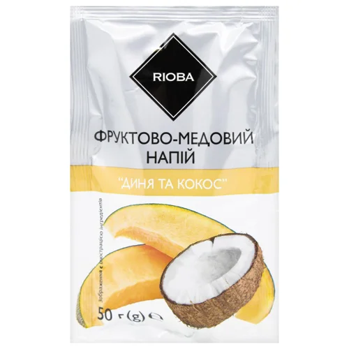 Чай фруктово-медовий Rioba концентрат Диня та кокос 50г