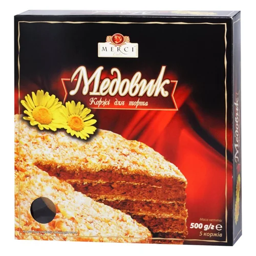 Коржі для торта Merci Медовик 500г